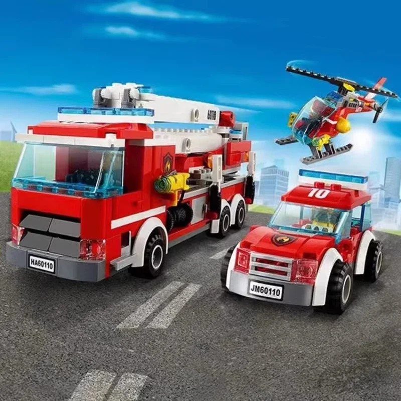 시티 소방서 헬리콥터 트럭 차고 소방관 주택 블록 세트 - Lego Set City 리뷰 및 가격