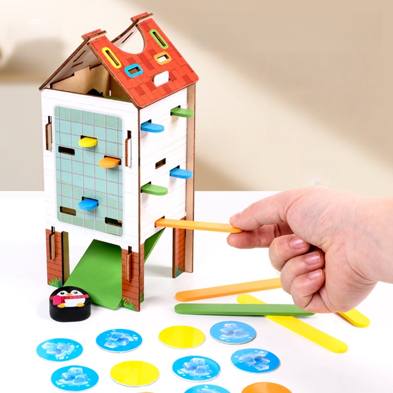 나무 막대기 보드 게임 몬테소리 게임 부모-자녀 상호작 - Board Game Education 리뷰 및 가격